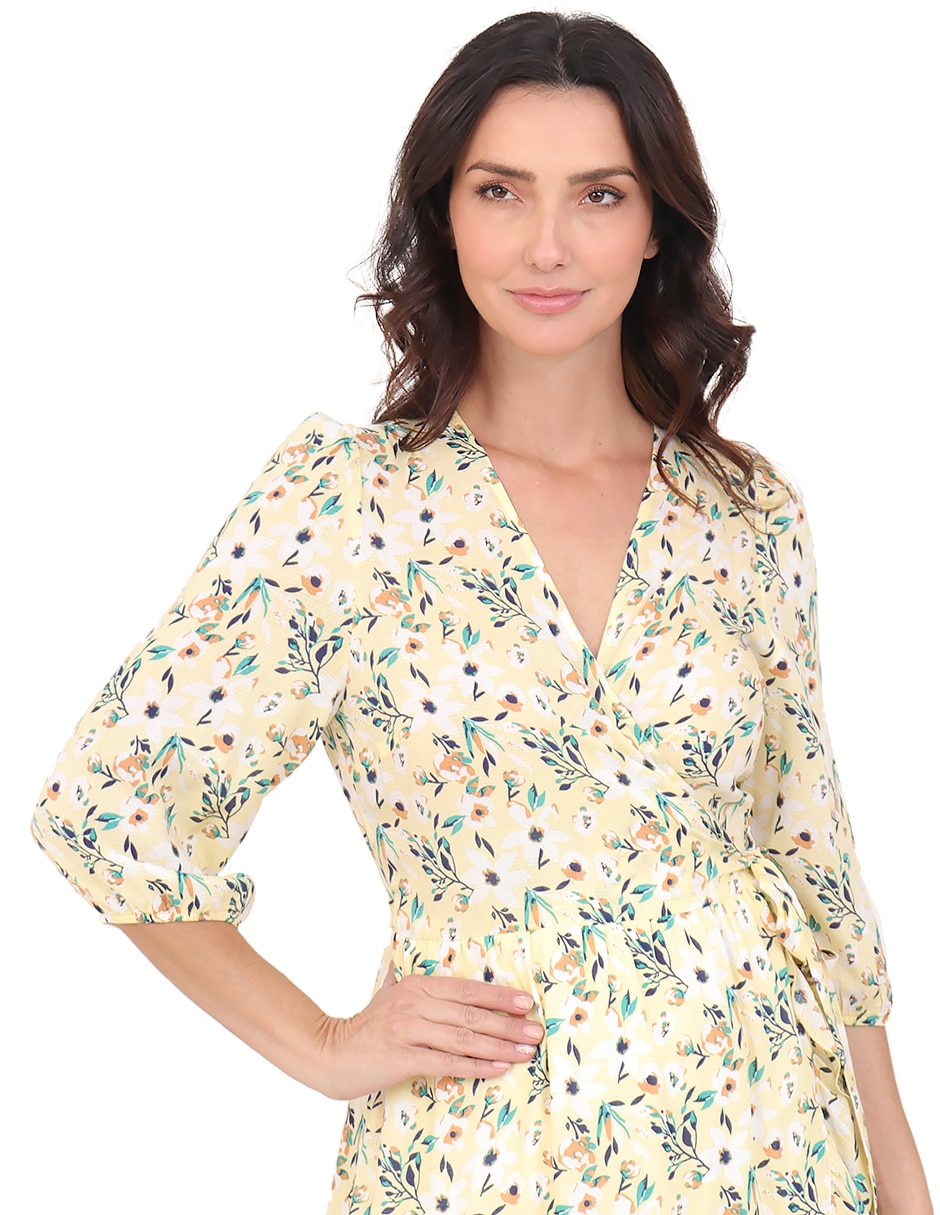 Vestido midi casual duplan para mujer