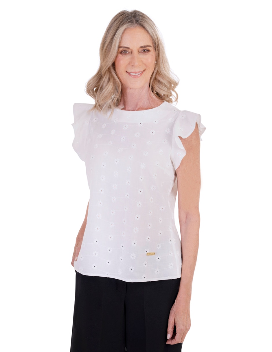 Blusa manga corta para mujer 1