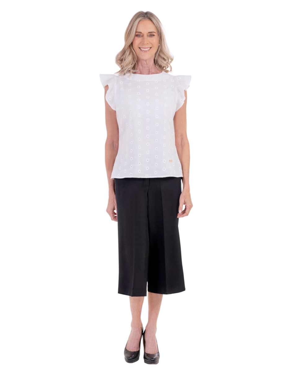 Blusa manga corta para mujer 5