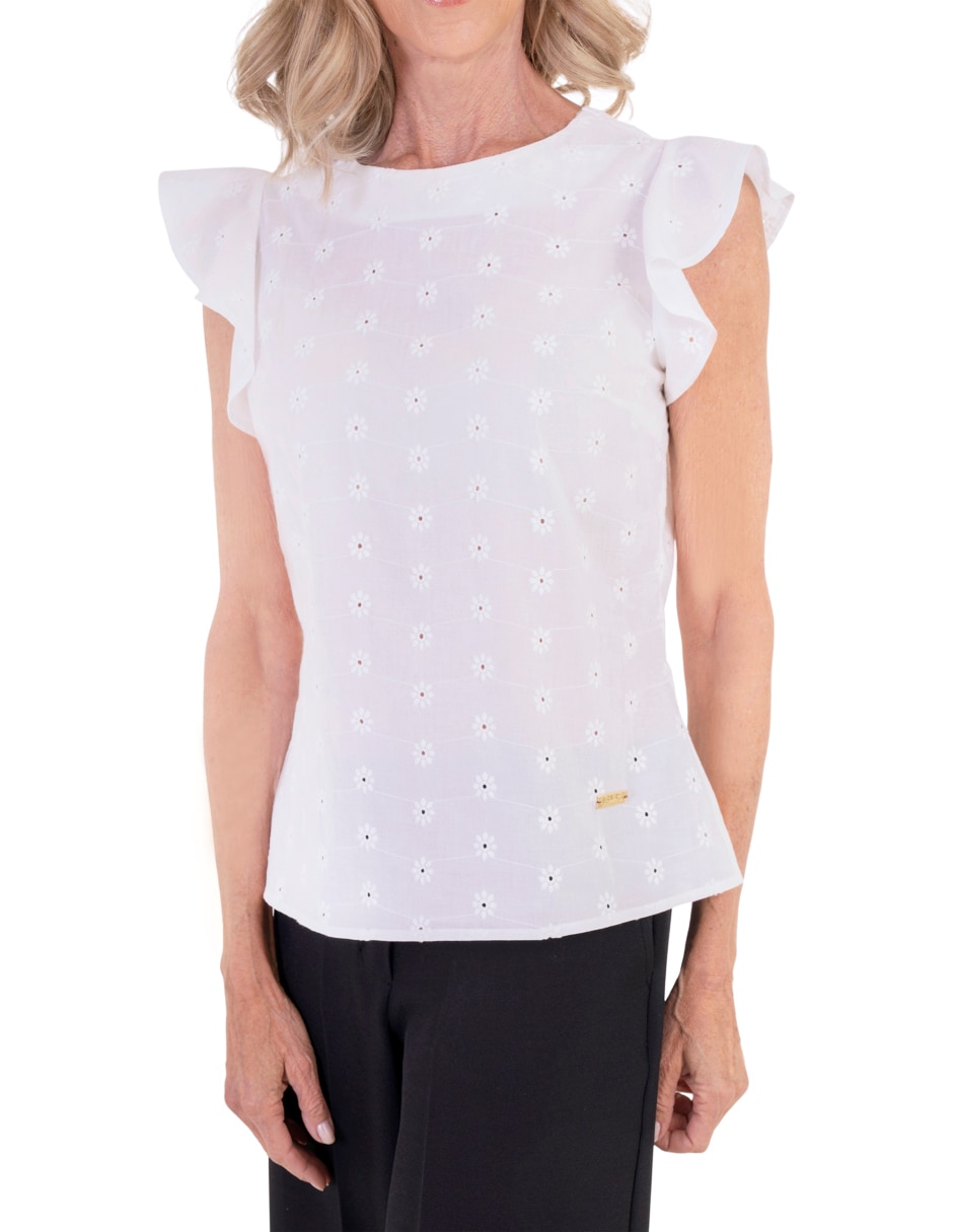 Blusa manga corta para mujer 7