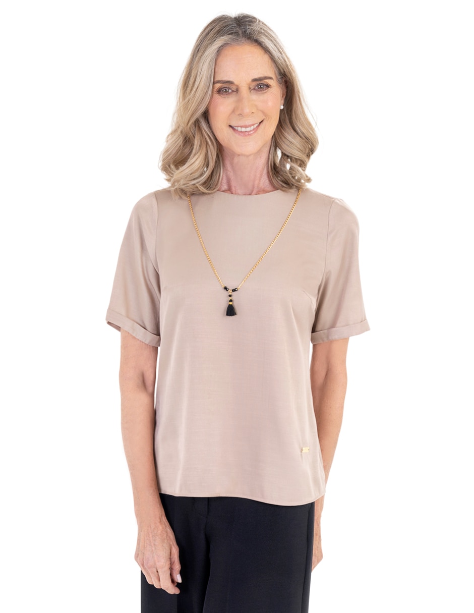 Blusa manga corta para mujer 1