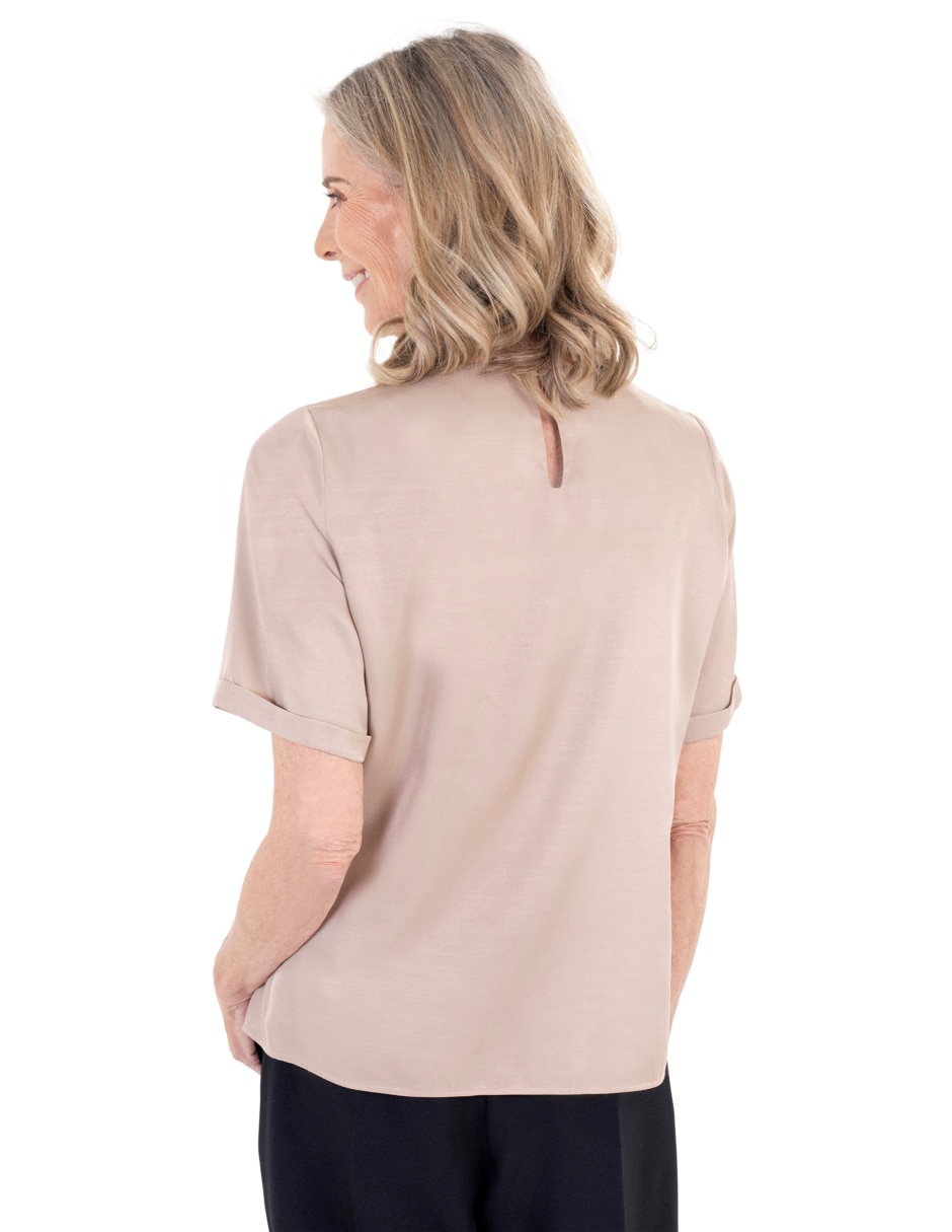 Blusa manga corta para mujer 4