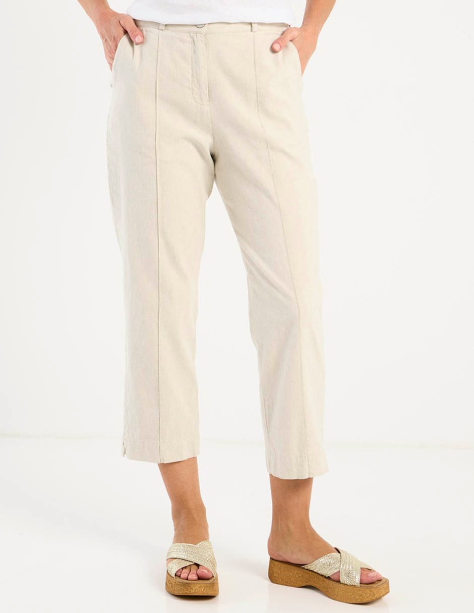 Pantalón capri straight para mujer