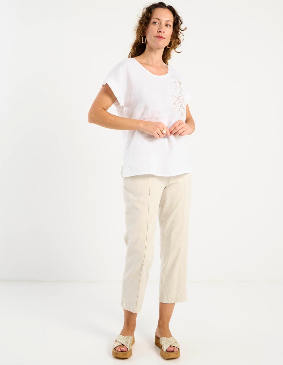 Pantalón capri straight para mujer 4