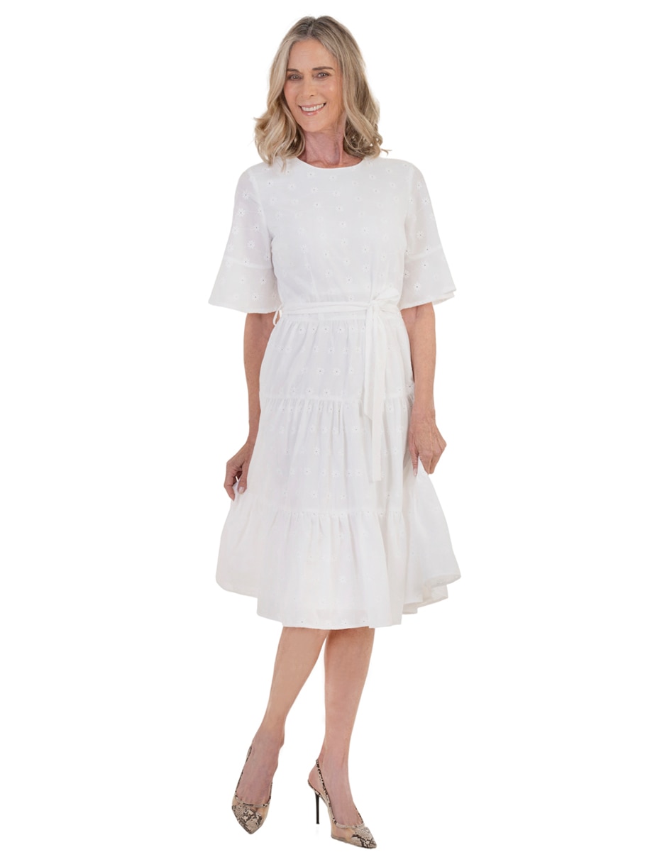 Vestido a la rodilla casual para mujer 1