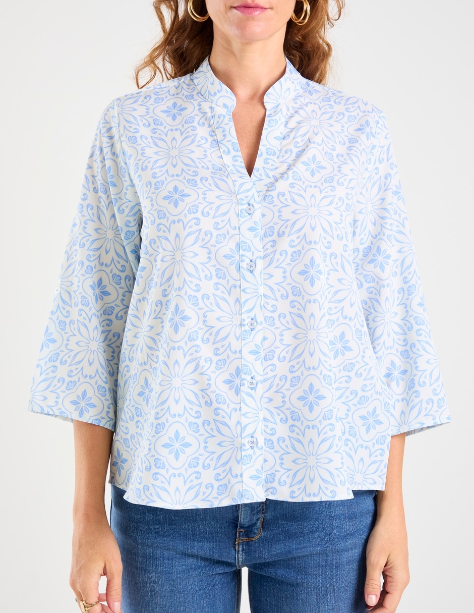 Blusa lpc manga 3/4 para mujer