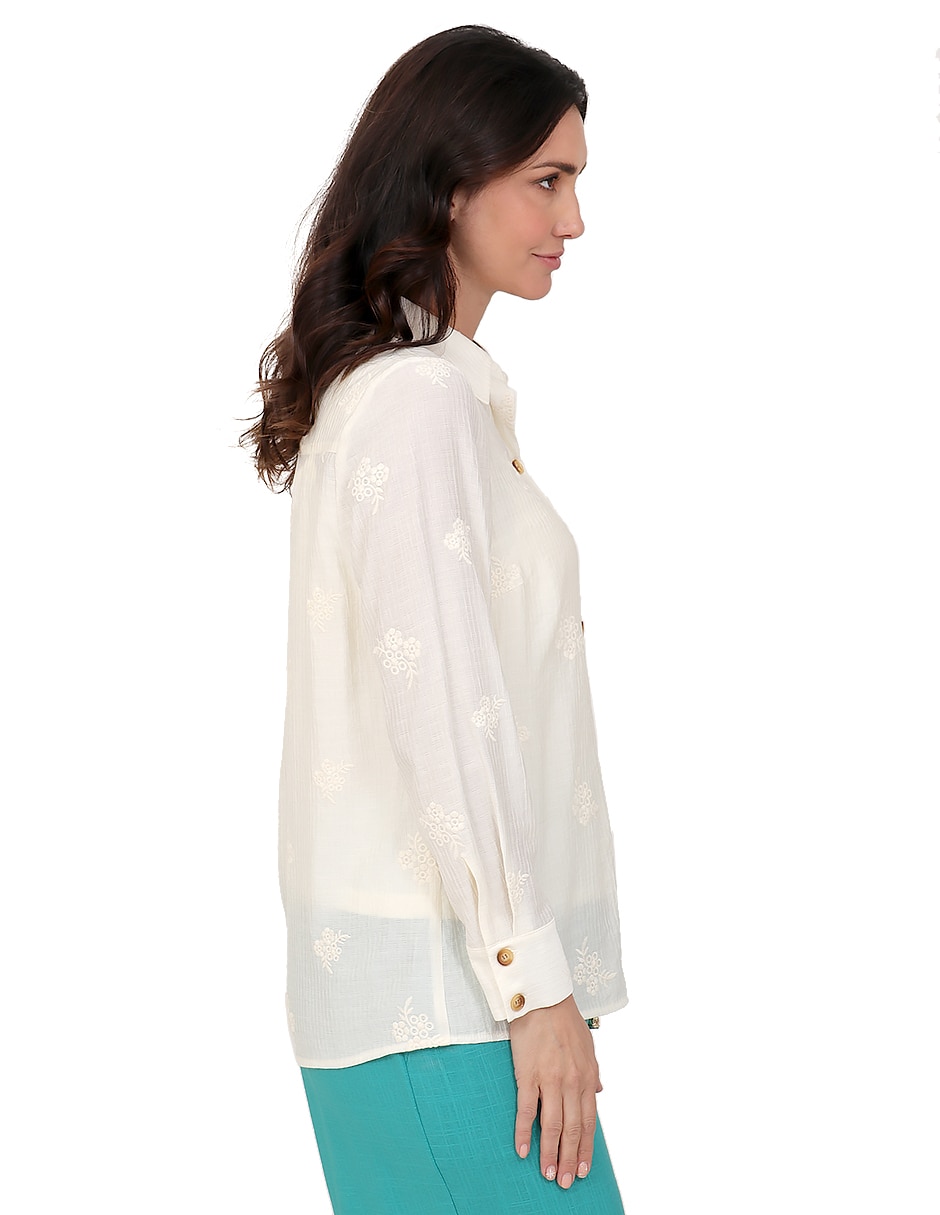 Blusa duplan manga larga para mujer
