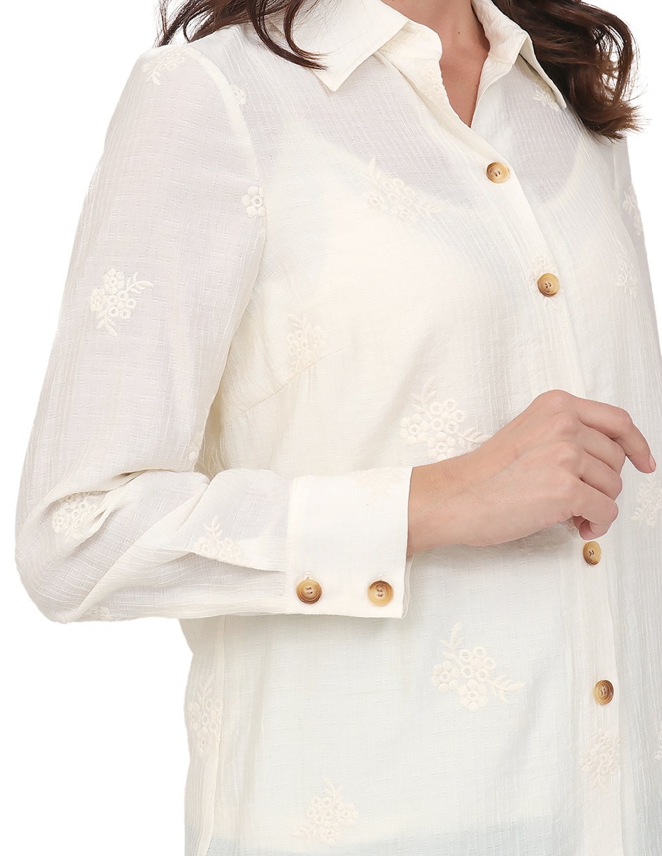 Blusa duplan manga larga para mujer