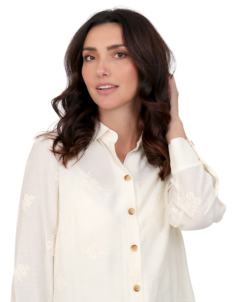 Blusa duplan manga larga para mujer