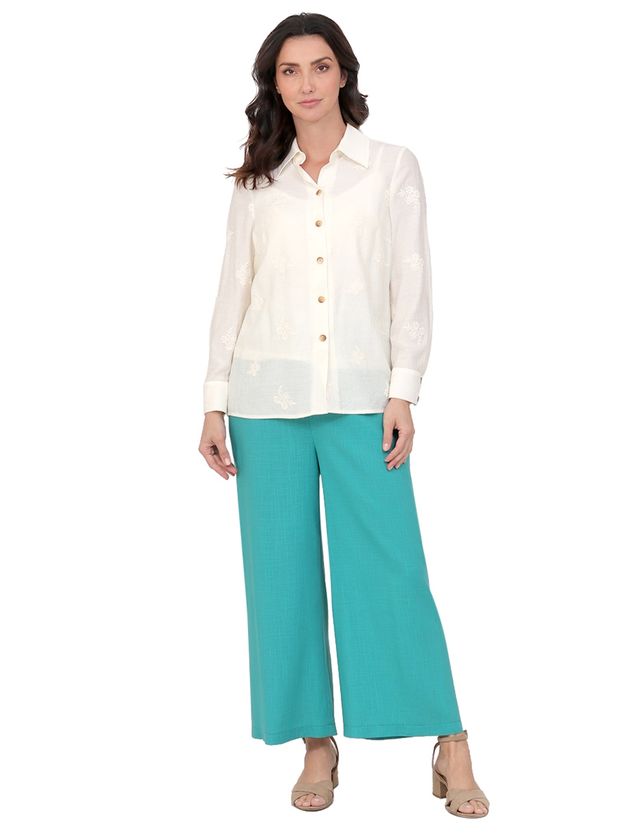 Blusa duplan manga larga para mujer