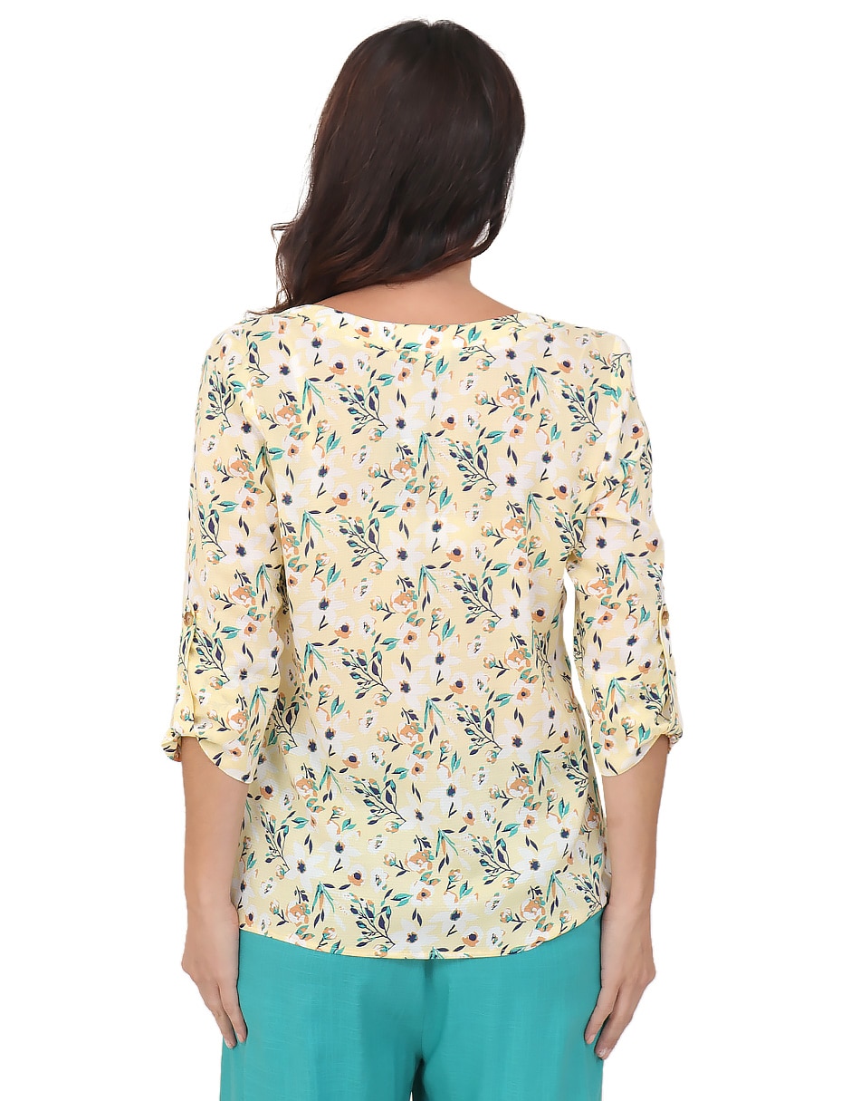 Blusa manga al codo para mujer 2