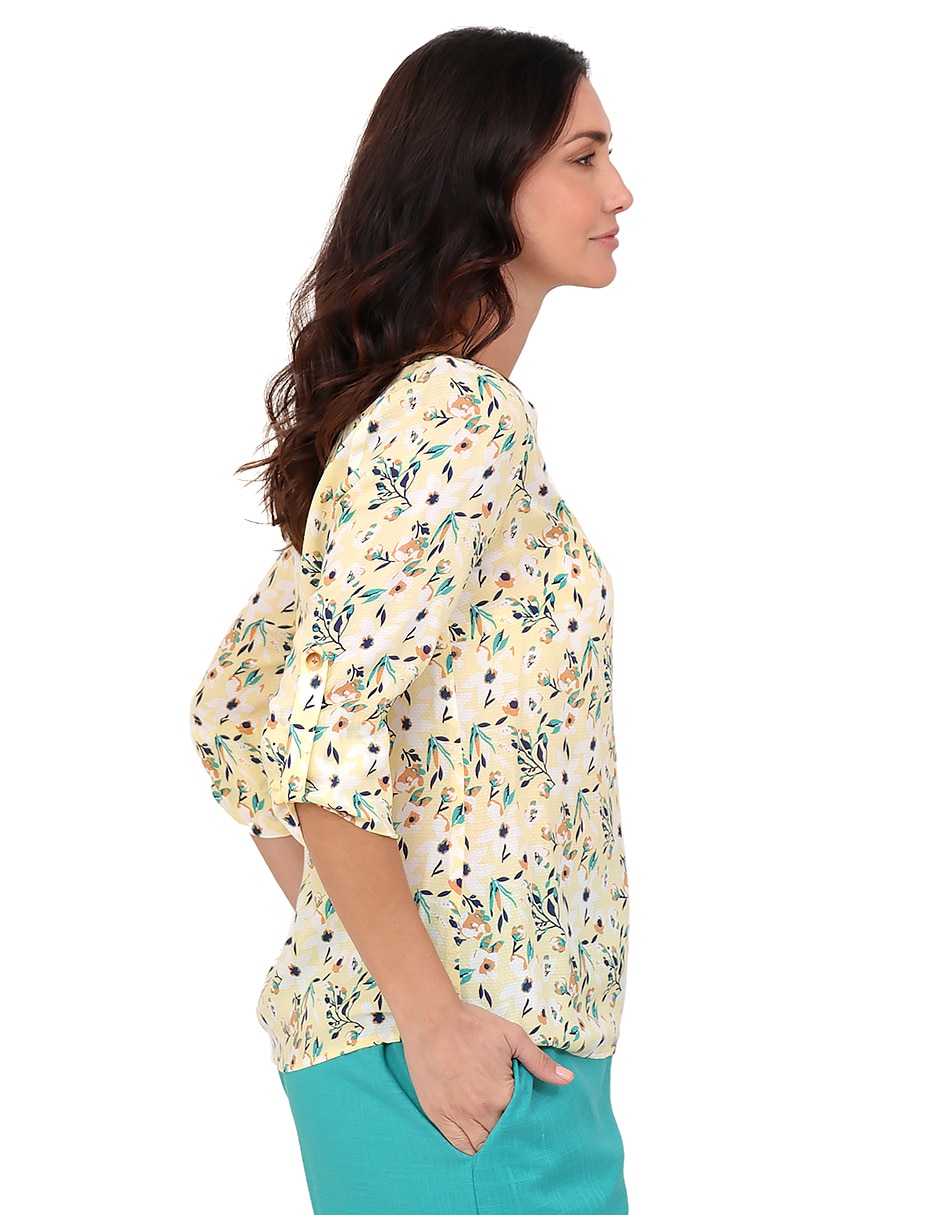 Blusa manga al codo para mujer 3