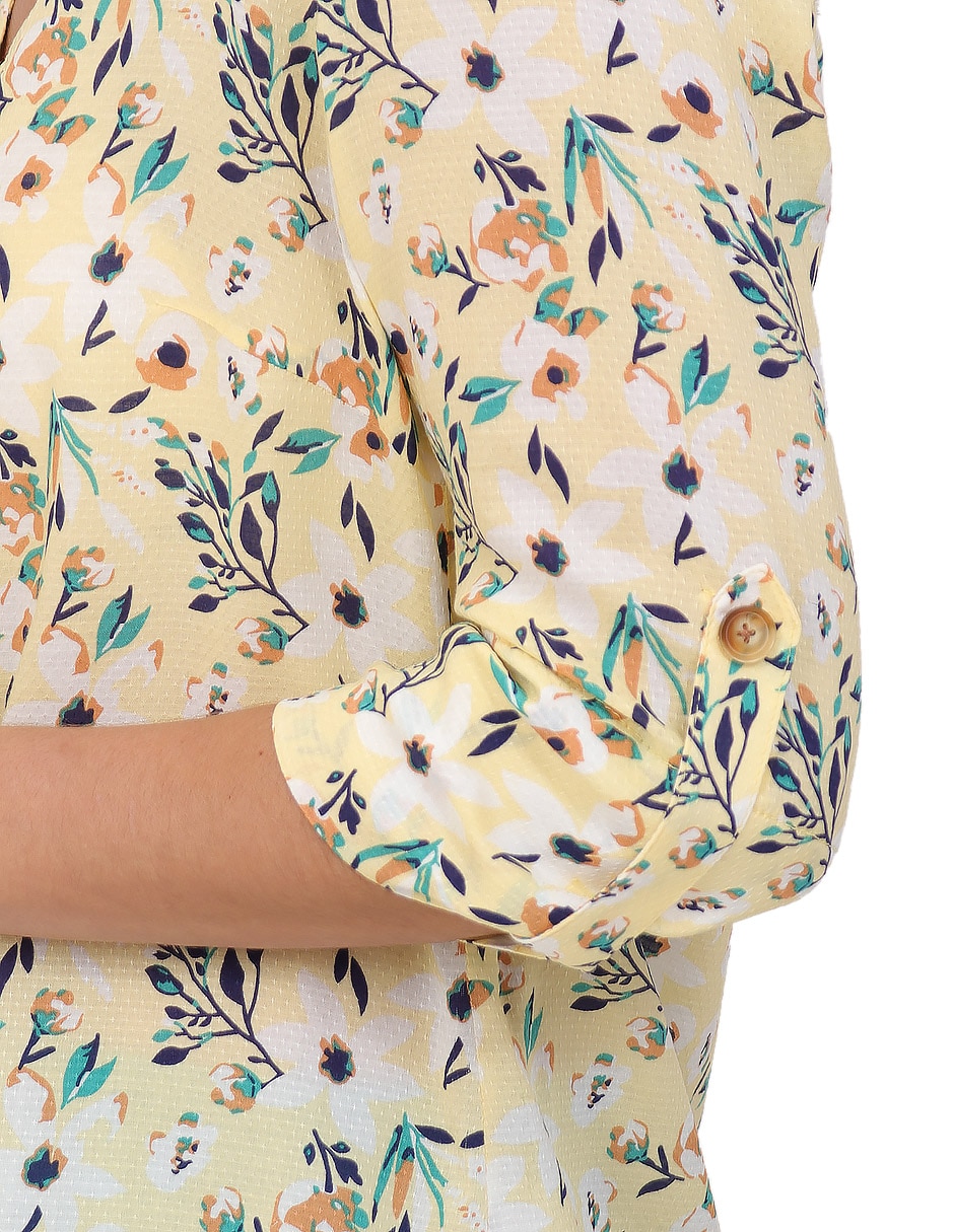 Blusa manga al codo para mujer 4