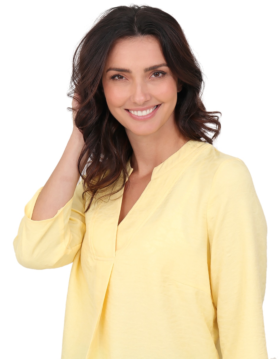 Blusa duplan manga 3/4 para mujer