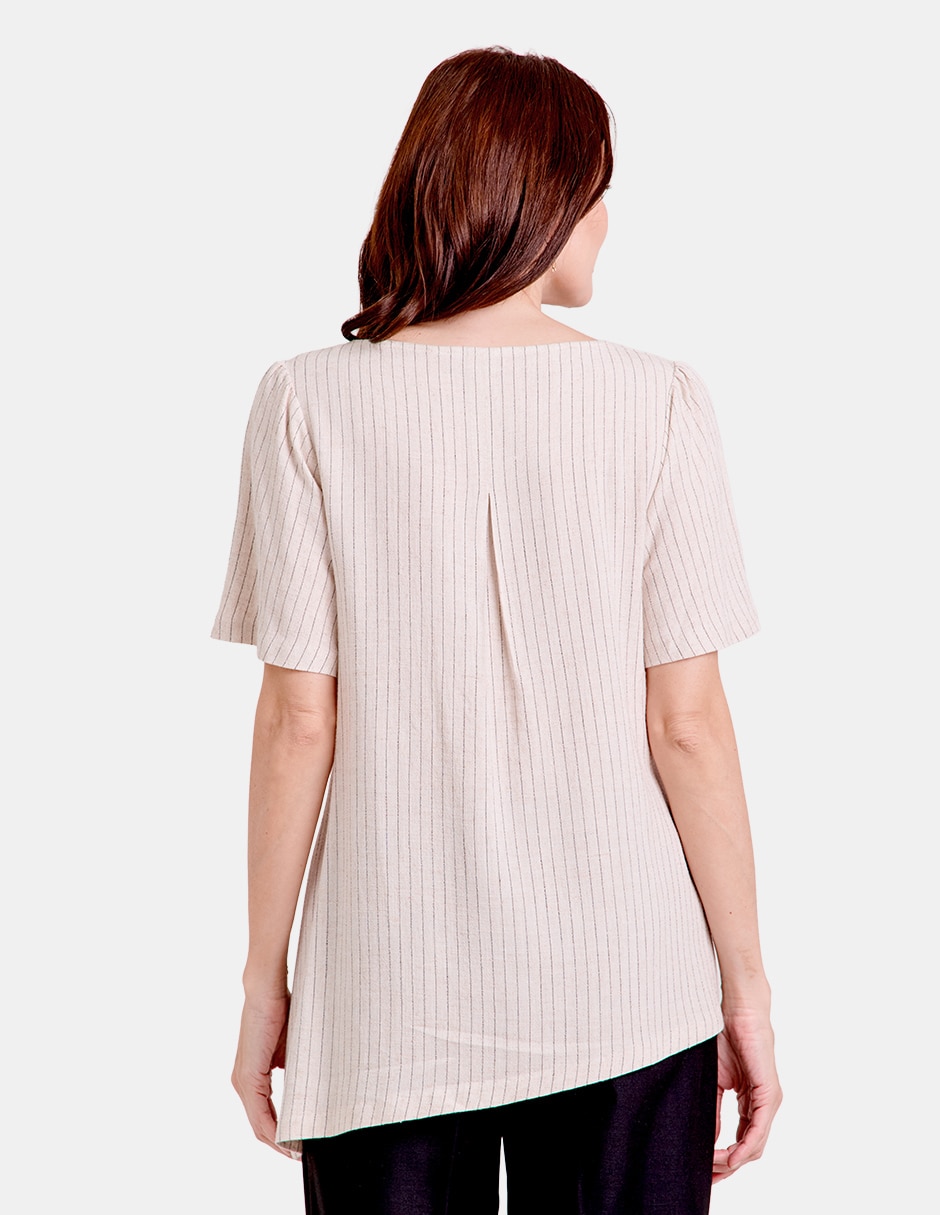 Blusa manga corta para mujer