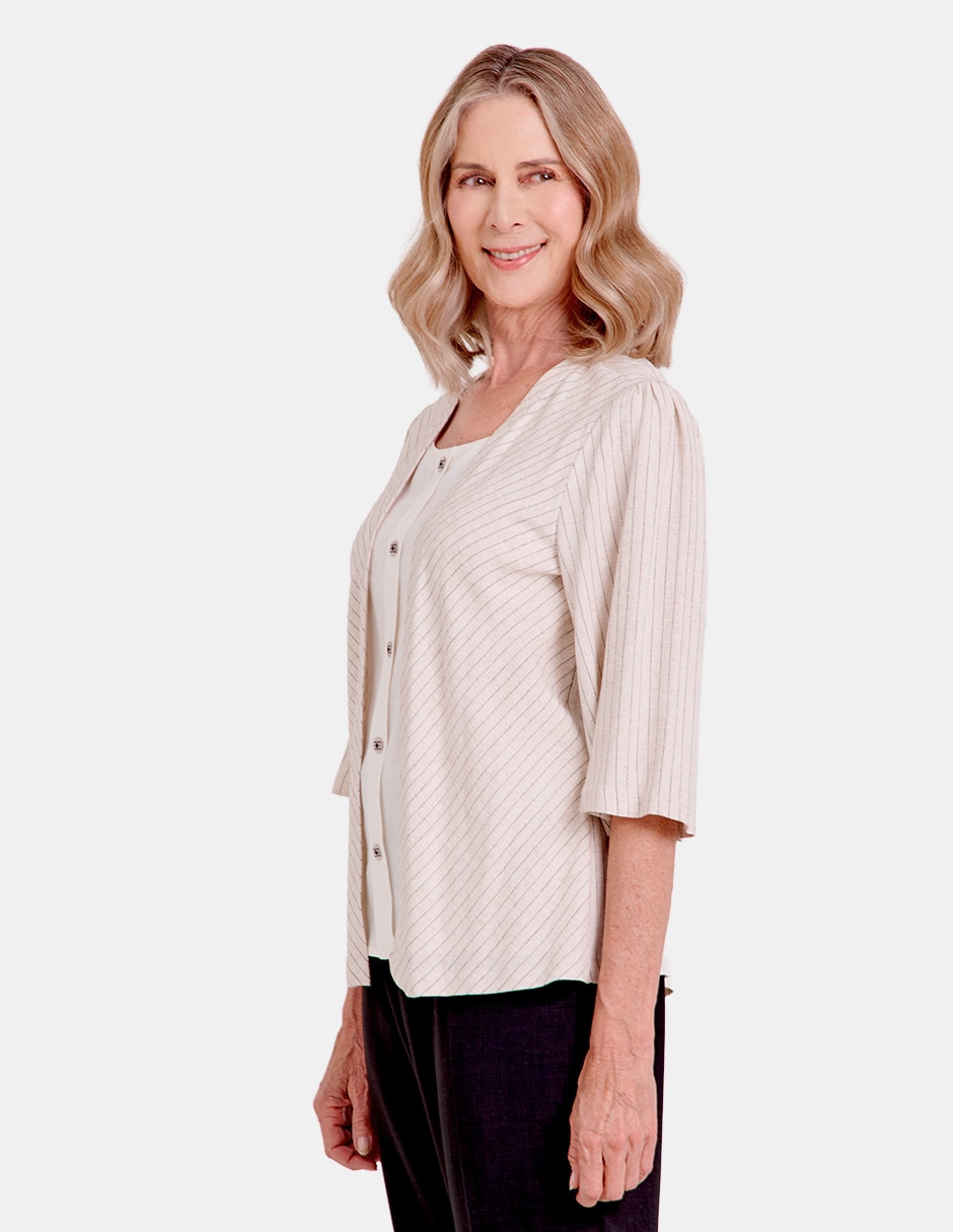Blusa manga 3/4 para mujer 4