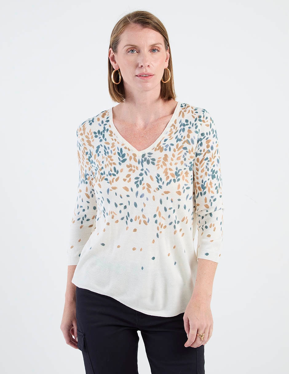 Blusa manga 3/4 para mujer Blusa manga 3/4 para mujer