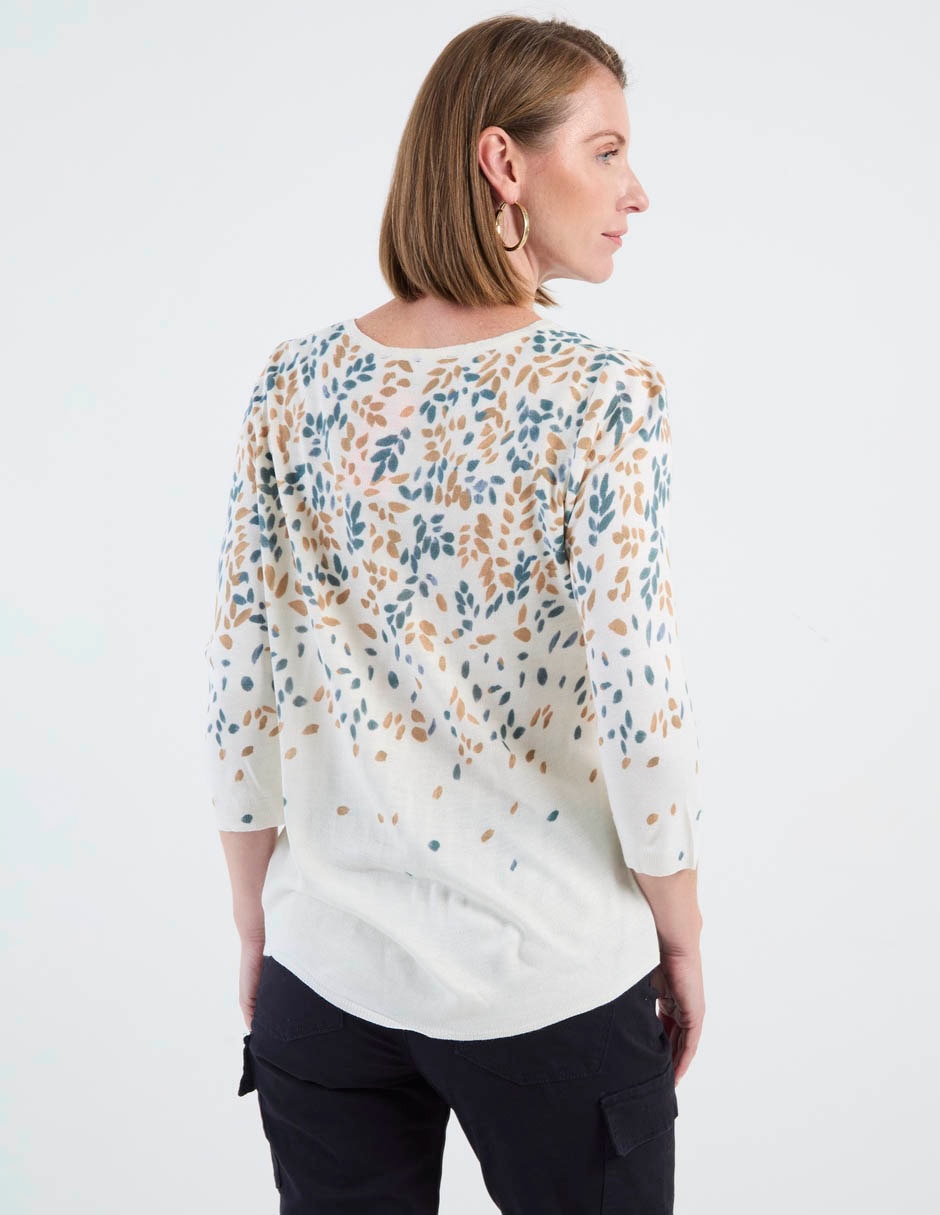 Blusa manga 3/4 para mujer