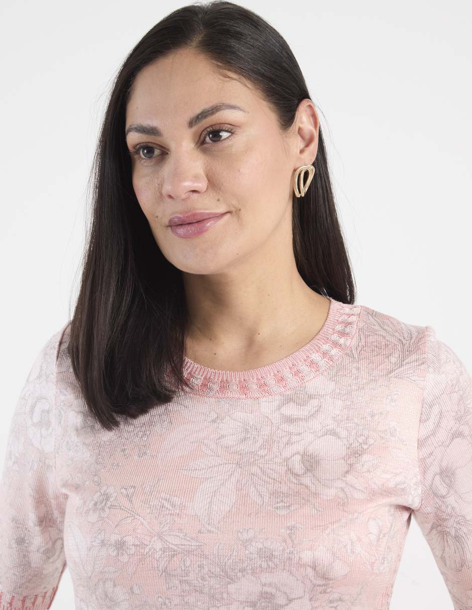 Blusa manga al codo para mujer 4