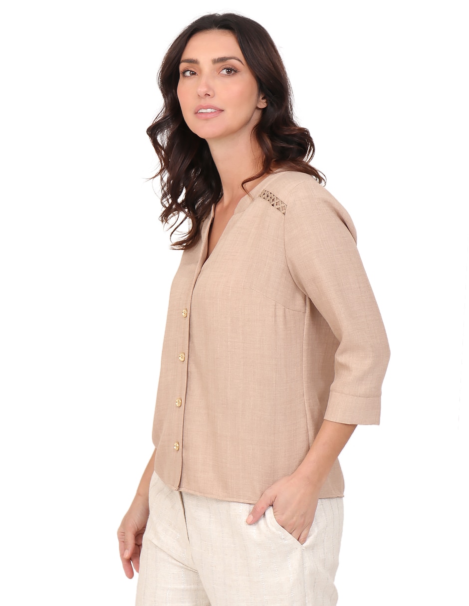 Blusa manga 3/4 para mujer 3