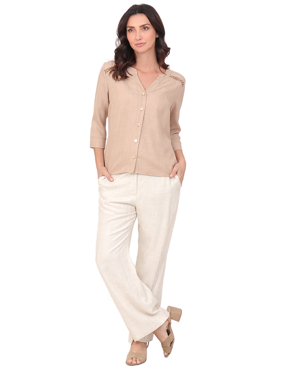 Blusa manga 3/4 para mujer 6