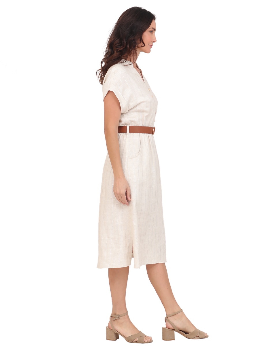 Vestido 3/4 casual duplan para mujer