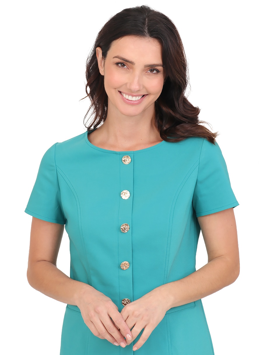 Vestido 3/4 formal duplan para mujer