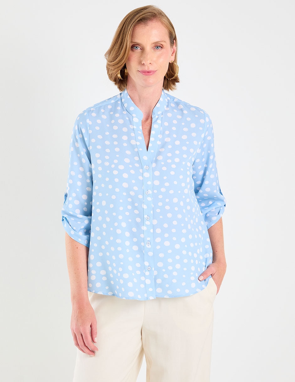 Blusa manga 3/4 para mujer