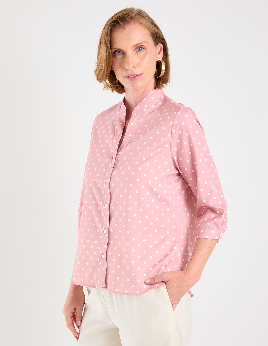 Blusa manga 3/4 para mujer