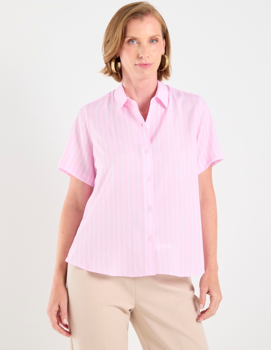 Blusa manga corta para mujer