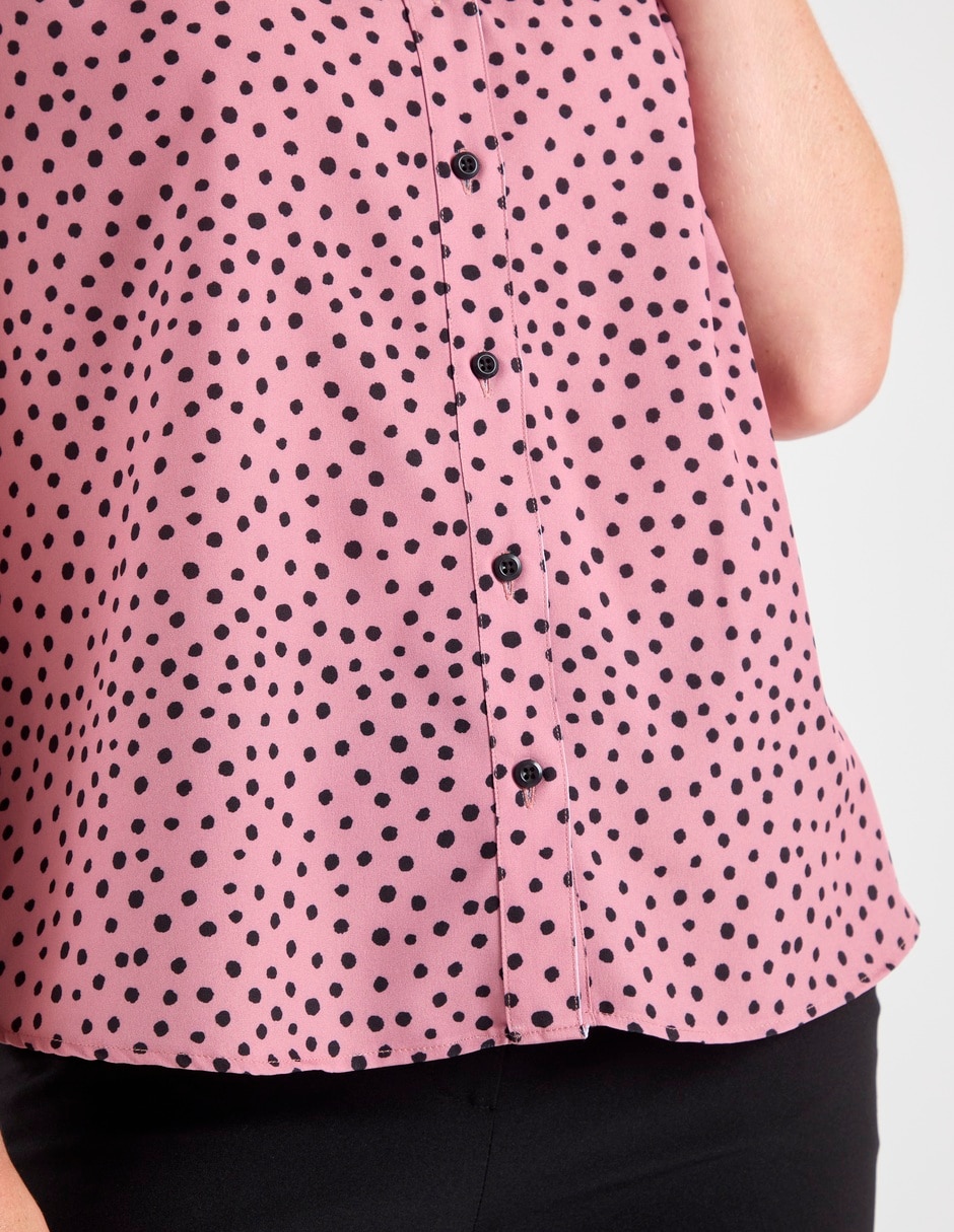 Blusa manga corta para mujer