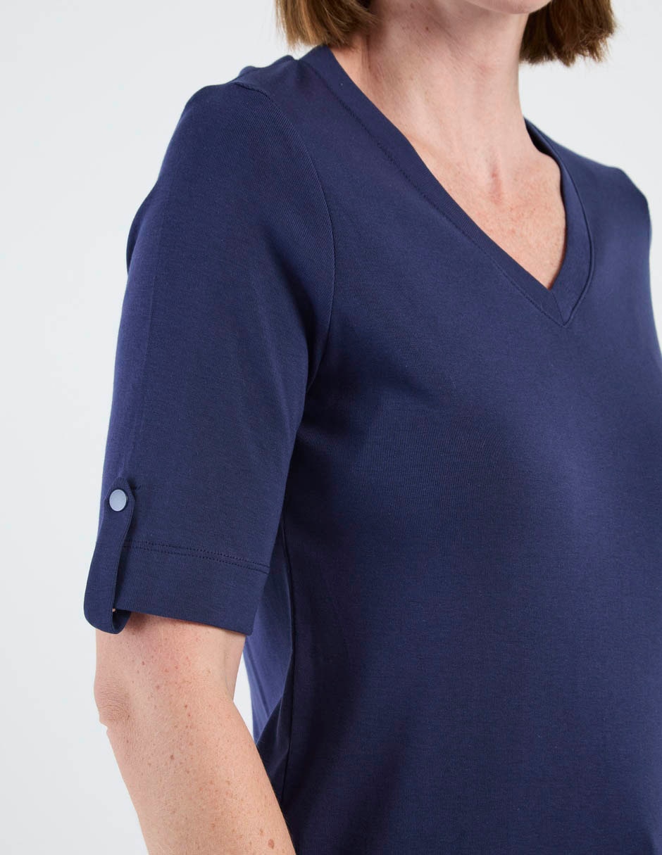 Blusa manga corta para mujer 4
