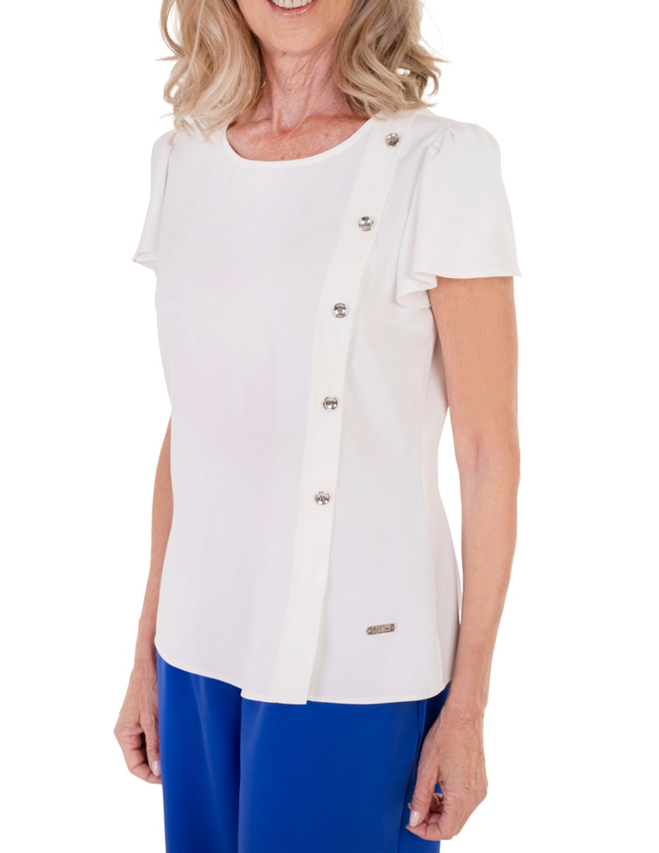 Blusa manga corta para mujer 4