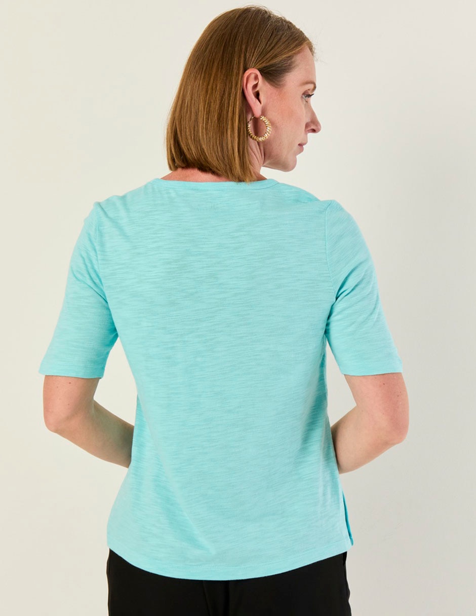 Blusa manga al codo para mujer 2
