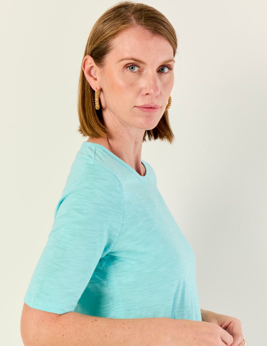 Blusa manga al codo para mujer 3