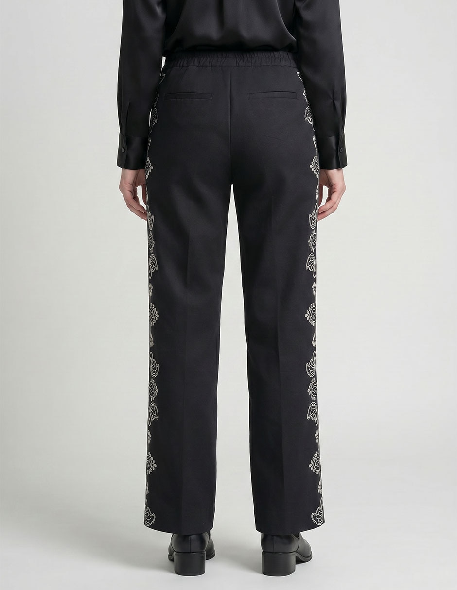 Pantalón de vestir wide leg para mujer 5