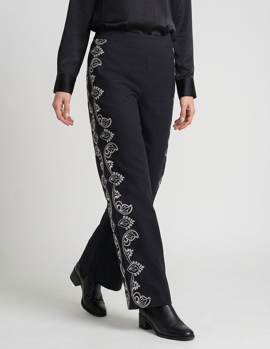 Pantalón de vestir wide leg para mujer Pantalón de vestir wide leg para mujer