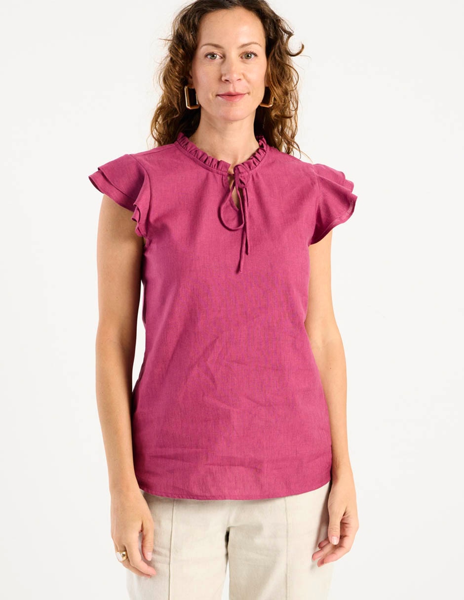 Blusa manga corta para mujer 7