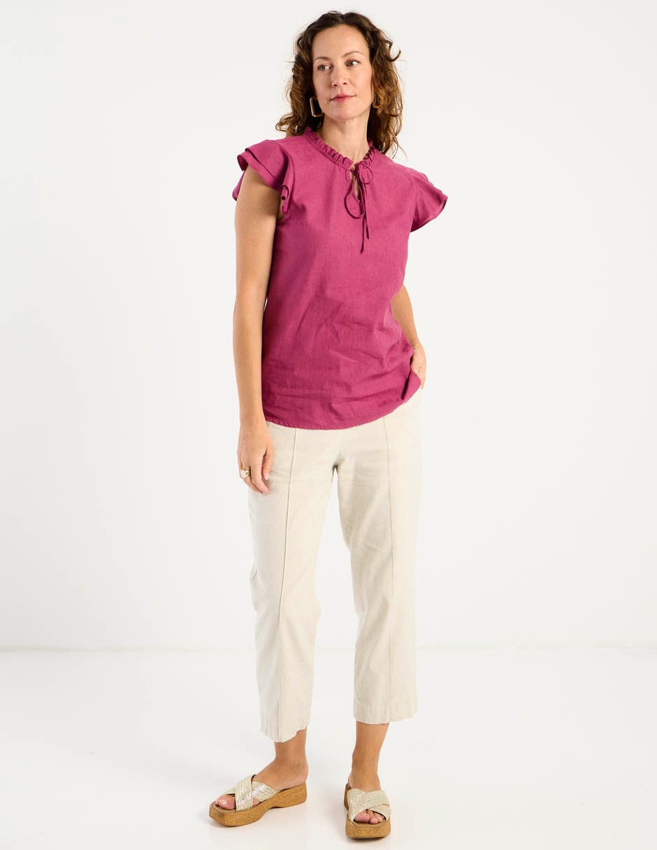 Blusa manga corta para mujer 8