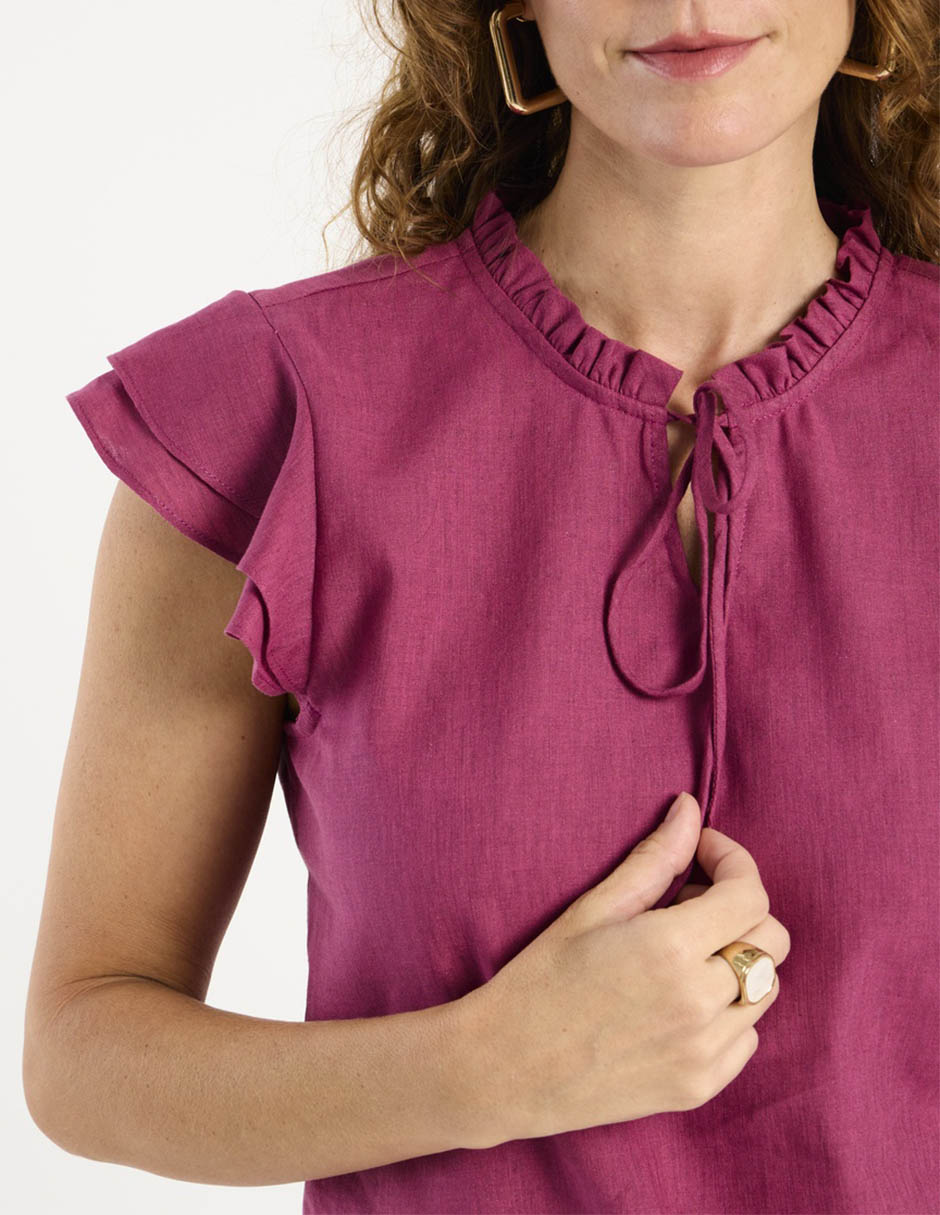 Blusa manga corta para mujer 10