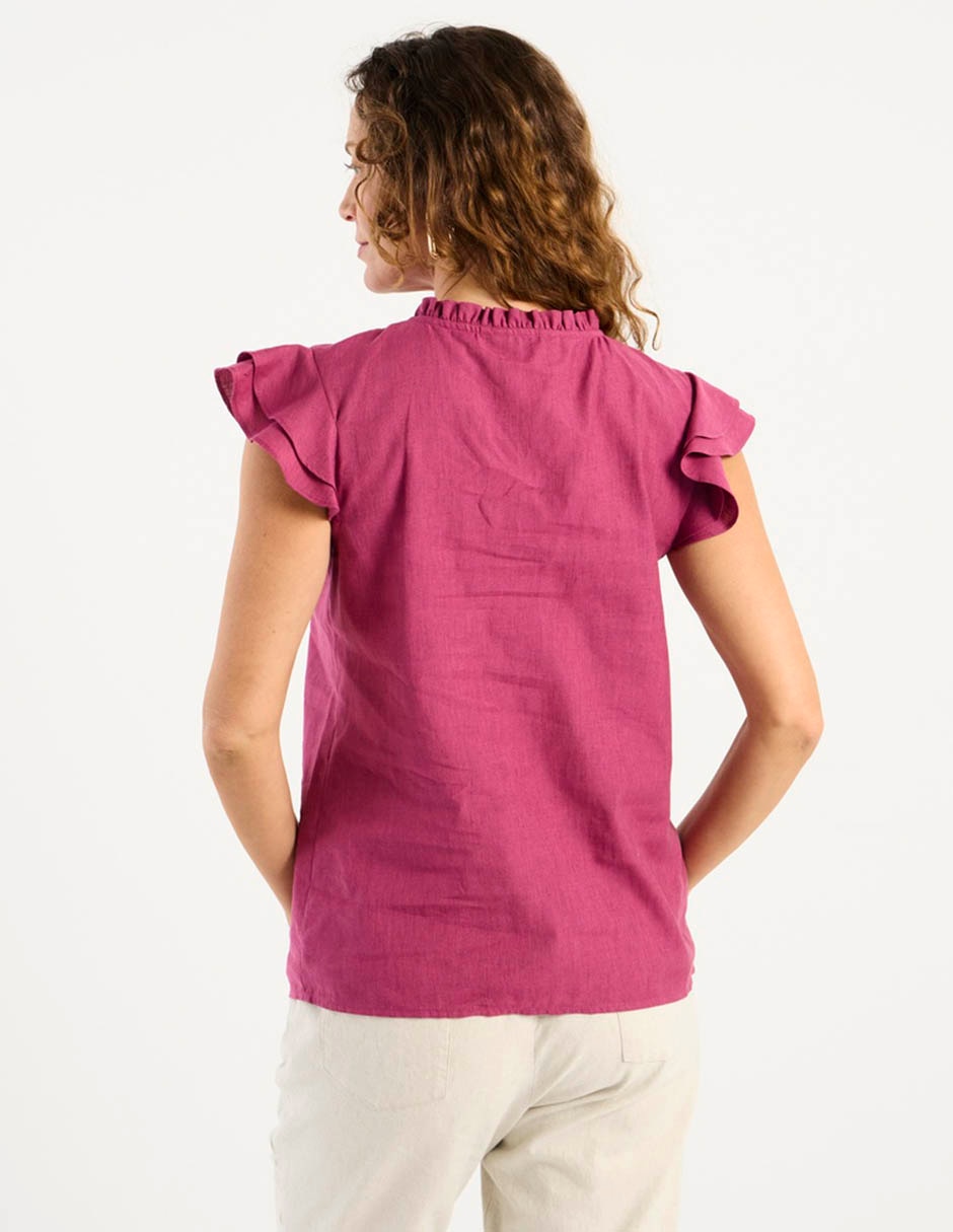 Blusa manga corta para mujer 11