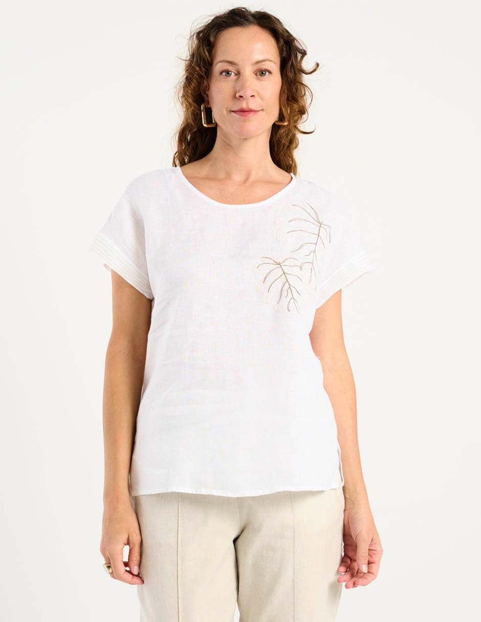 Blusa manga corta para mujer 7
