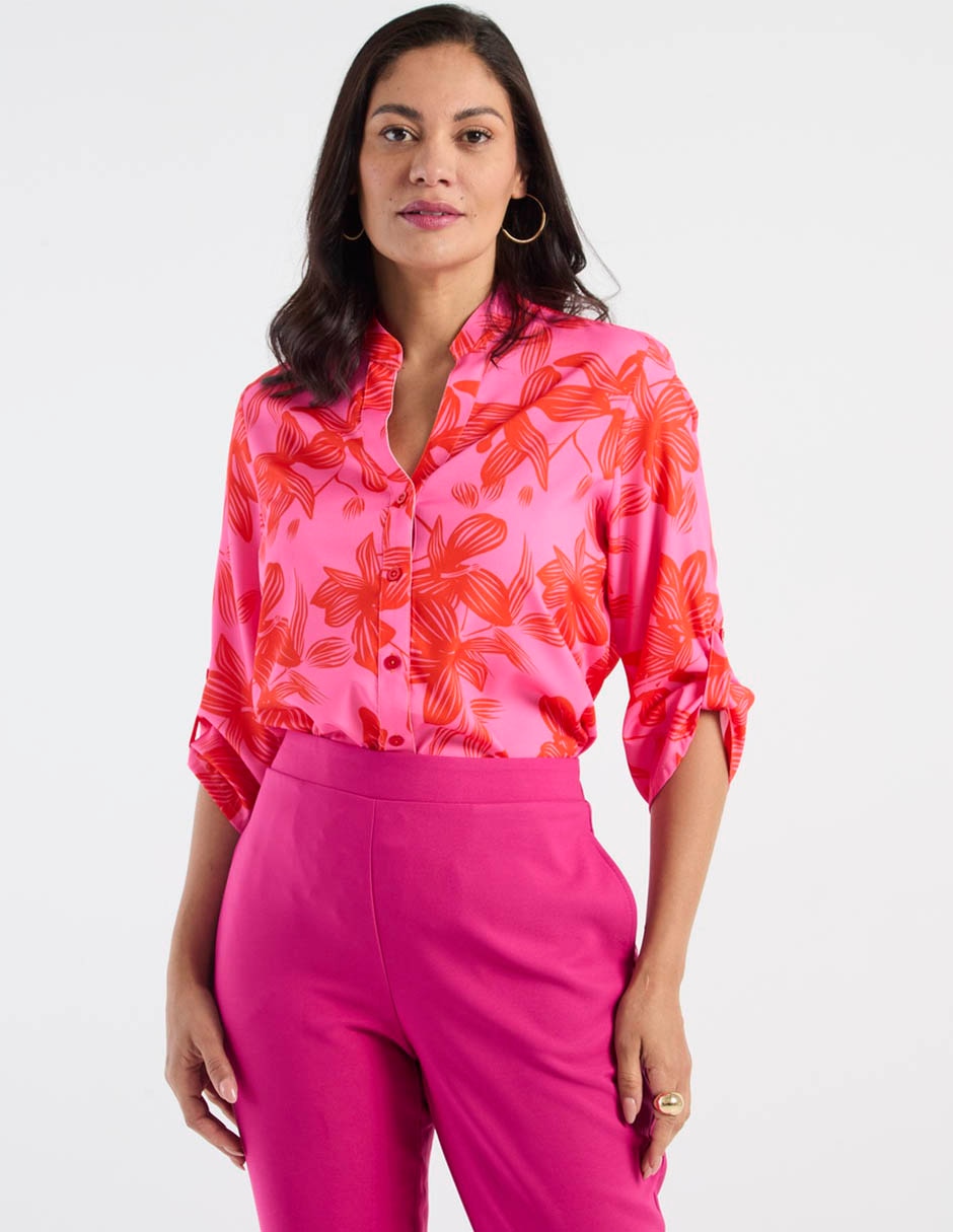 Blusa manga 3/4 para mujer