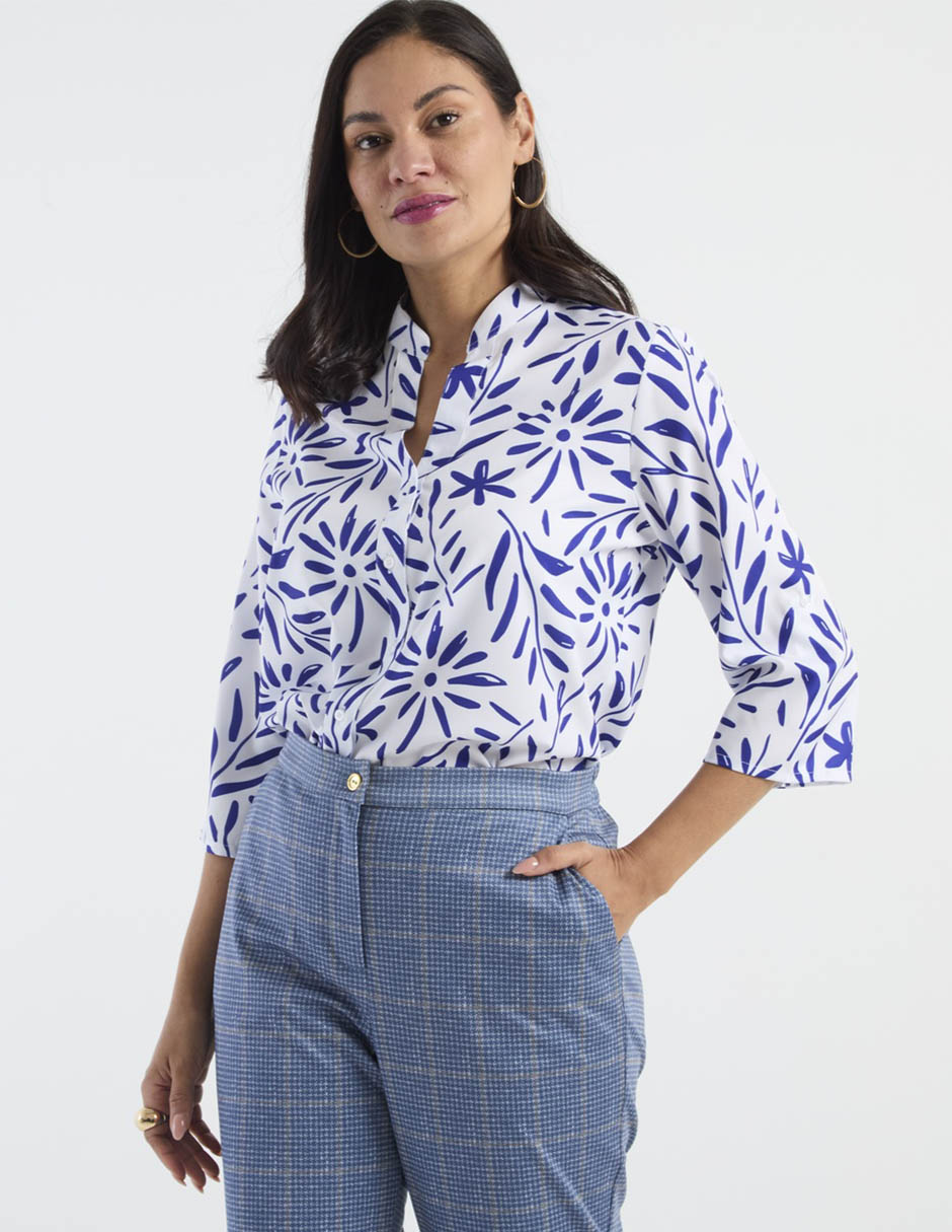 Blusa manga 3/4 para mujer