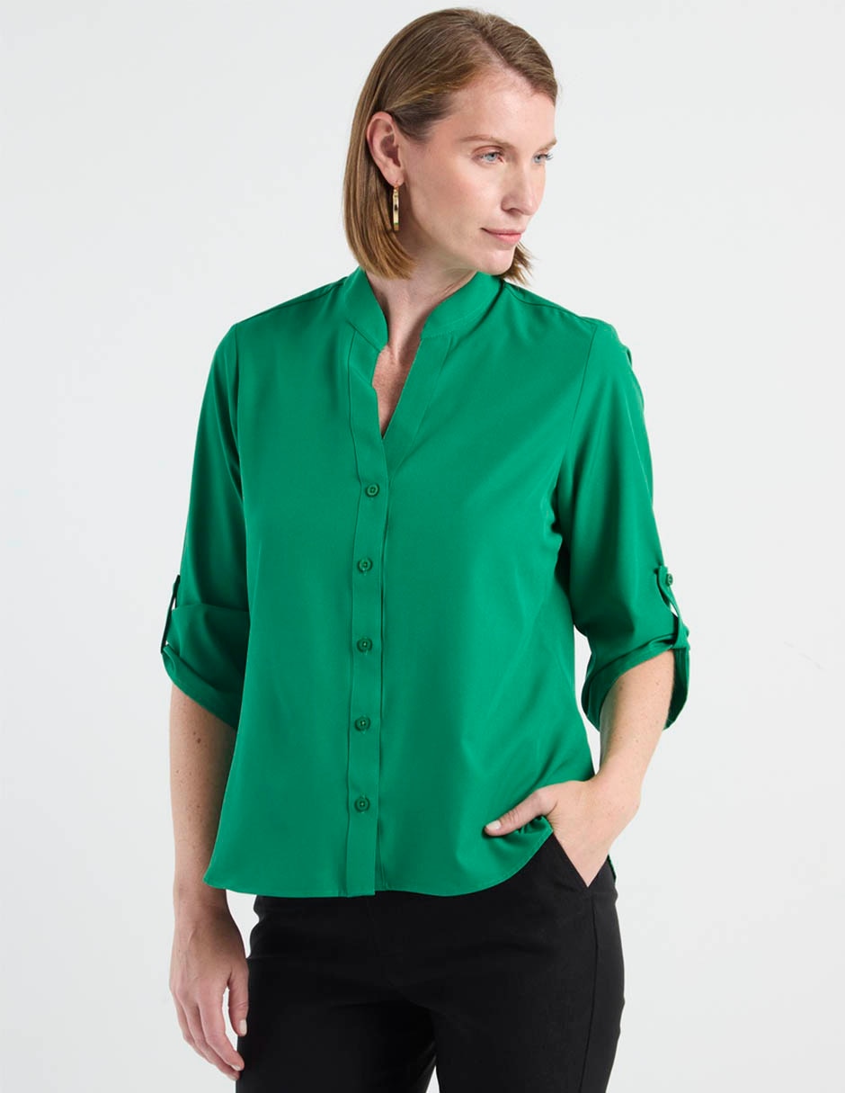 Blusa manga 3/4 para mujer