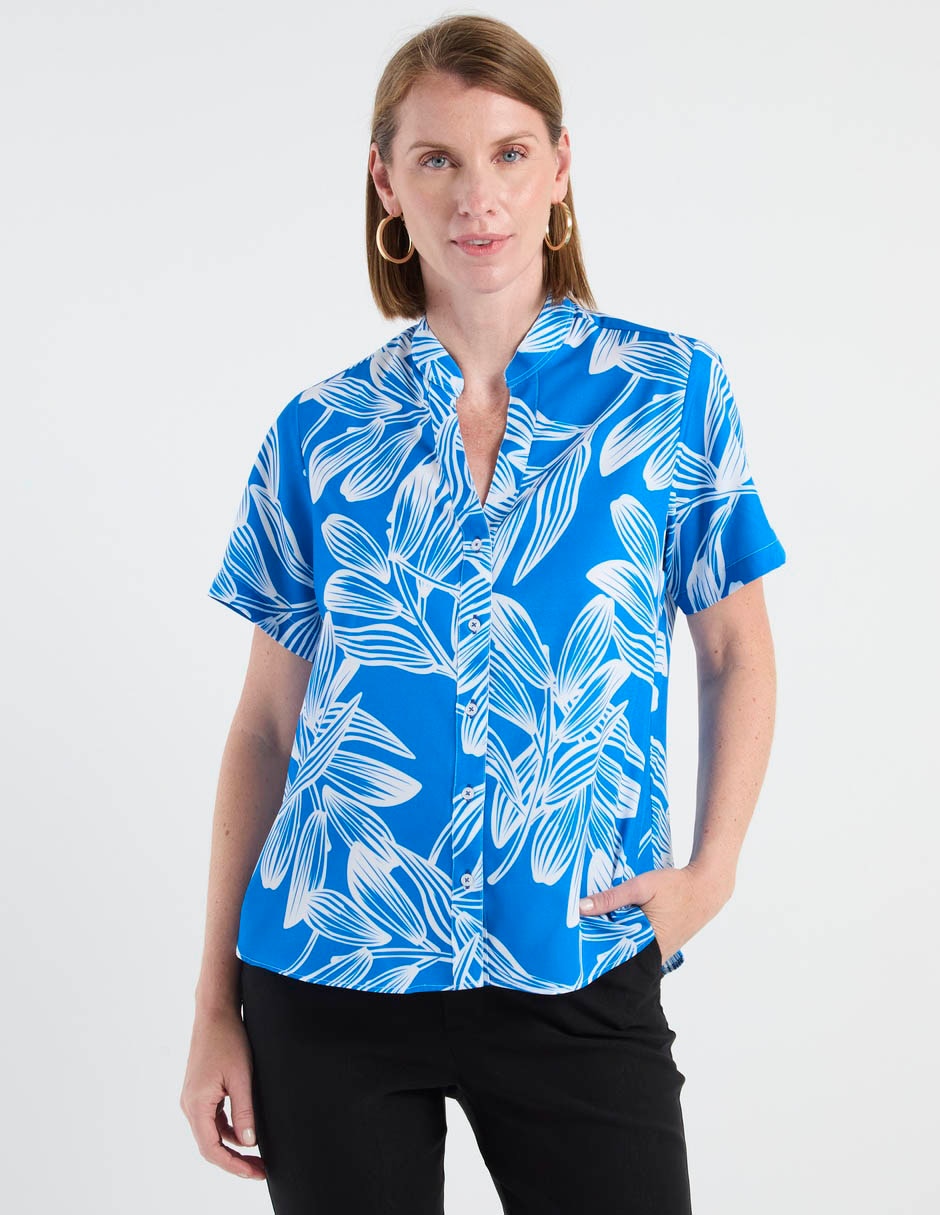 Blusa manga corta para mujer