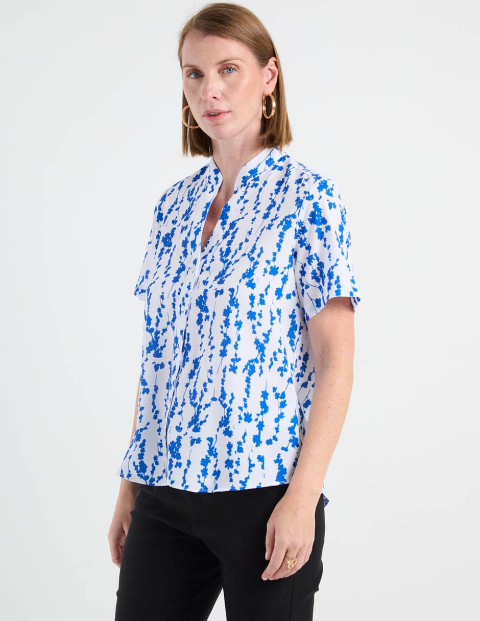 Blusa manga corta para mujer