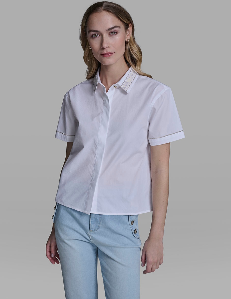 Blusa manga corta para mujer 1