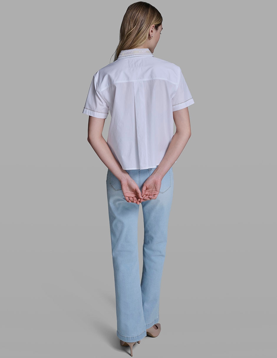 Blusa manga corta para mujer 11