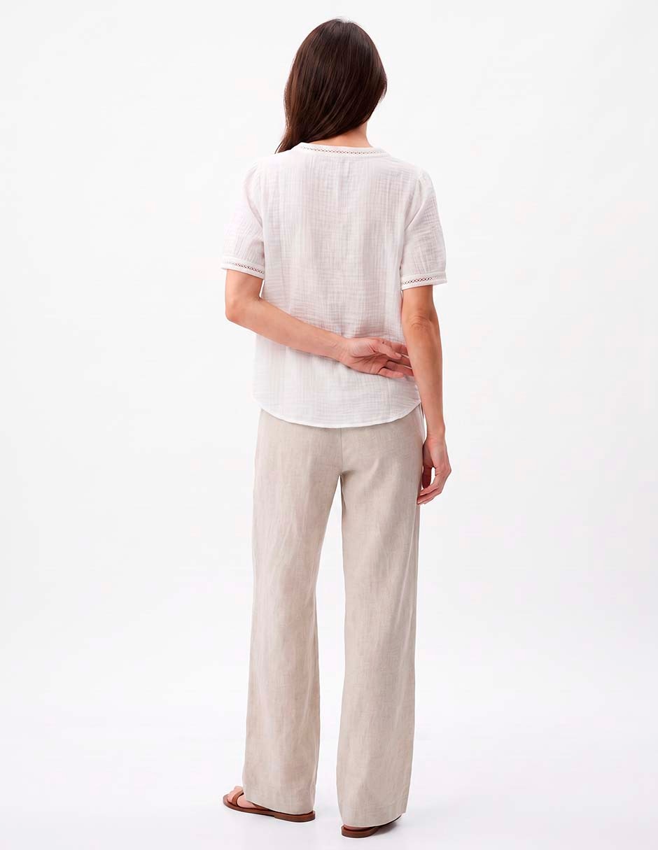 Blusa manga corta para mujer 4